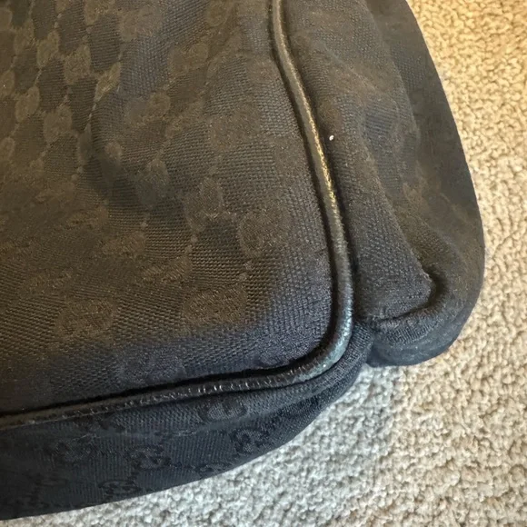 Gucci GG Canvas Diaper Bag Black